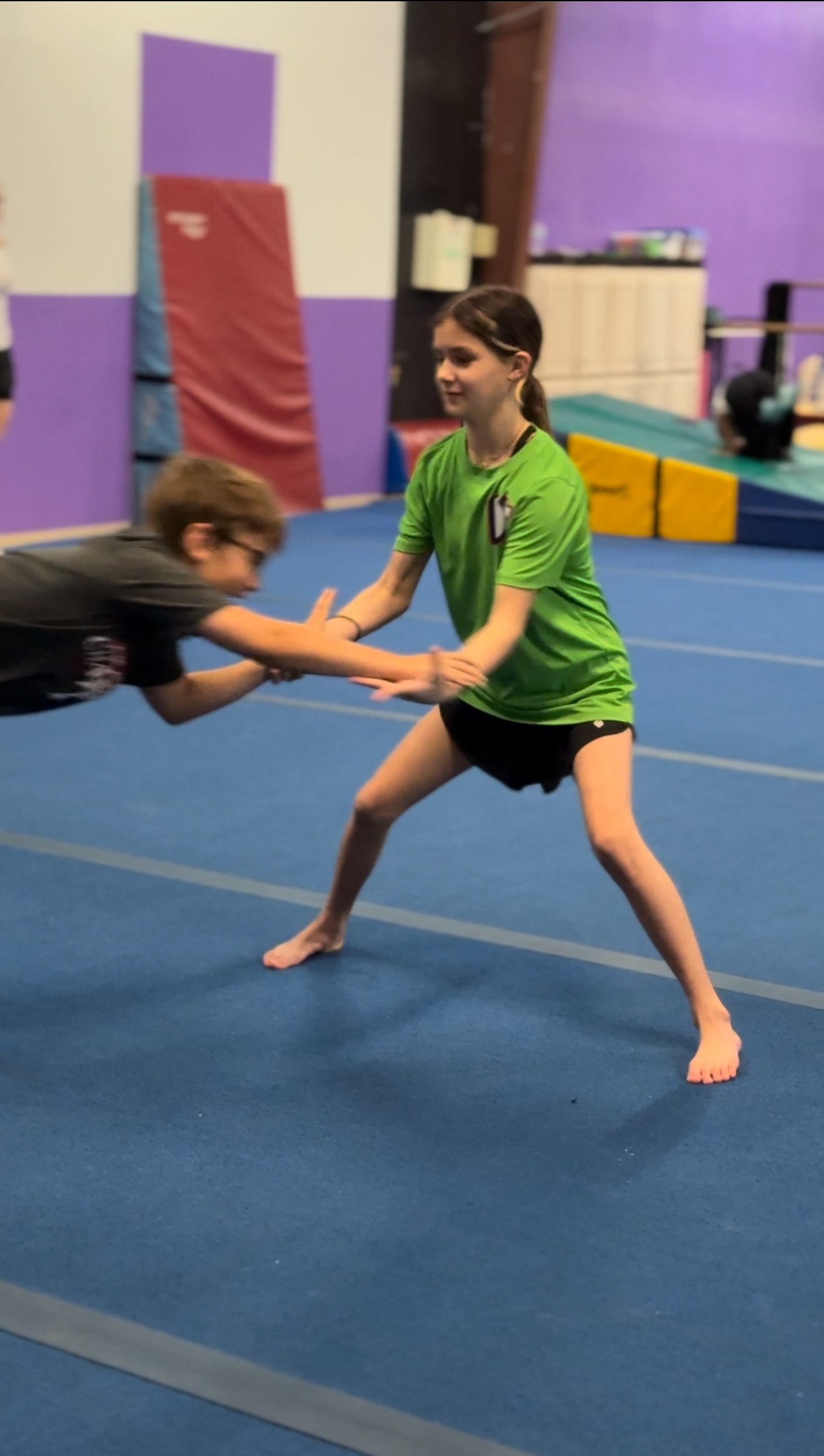 Students supporting each other